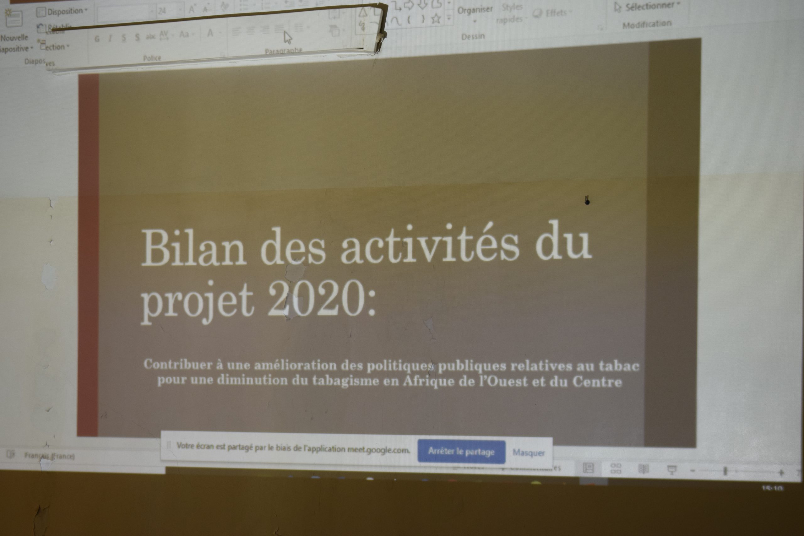 Amélioration des politiques publiques relatives au tabac : Le CRES réunit le comité de pilotage du projet ACBF