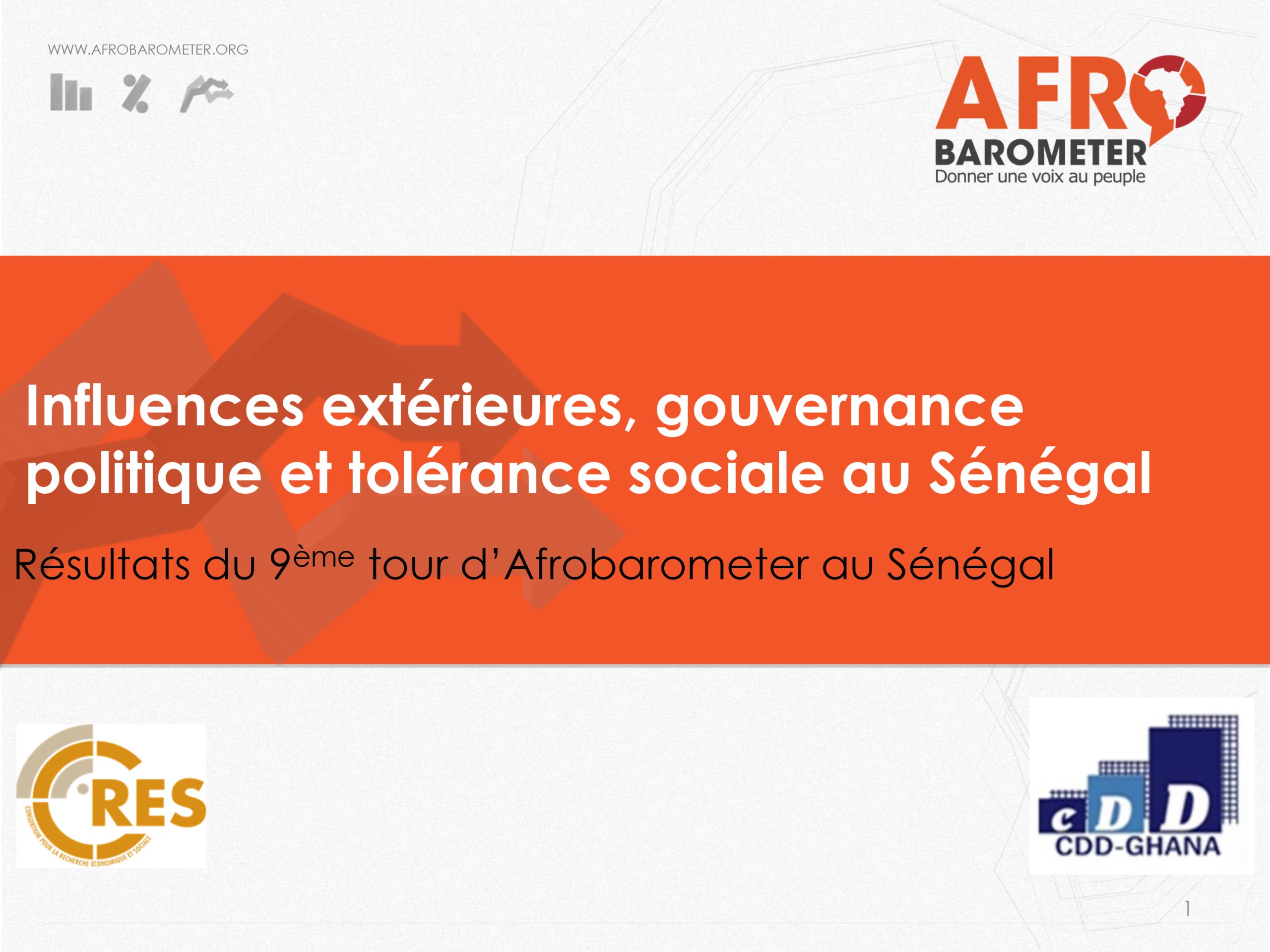Influences extérieures, gouvernance politique et tolérance sociale au Sénégal