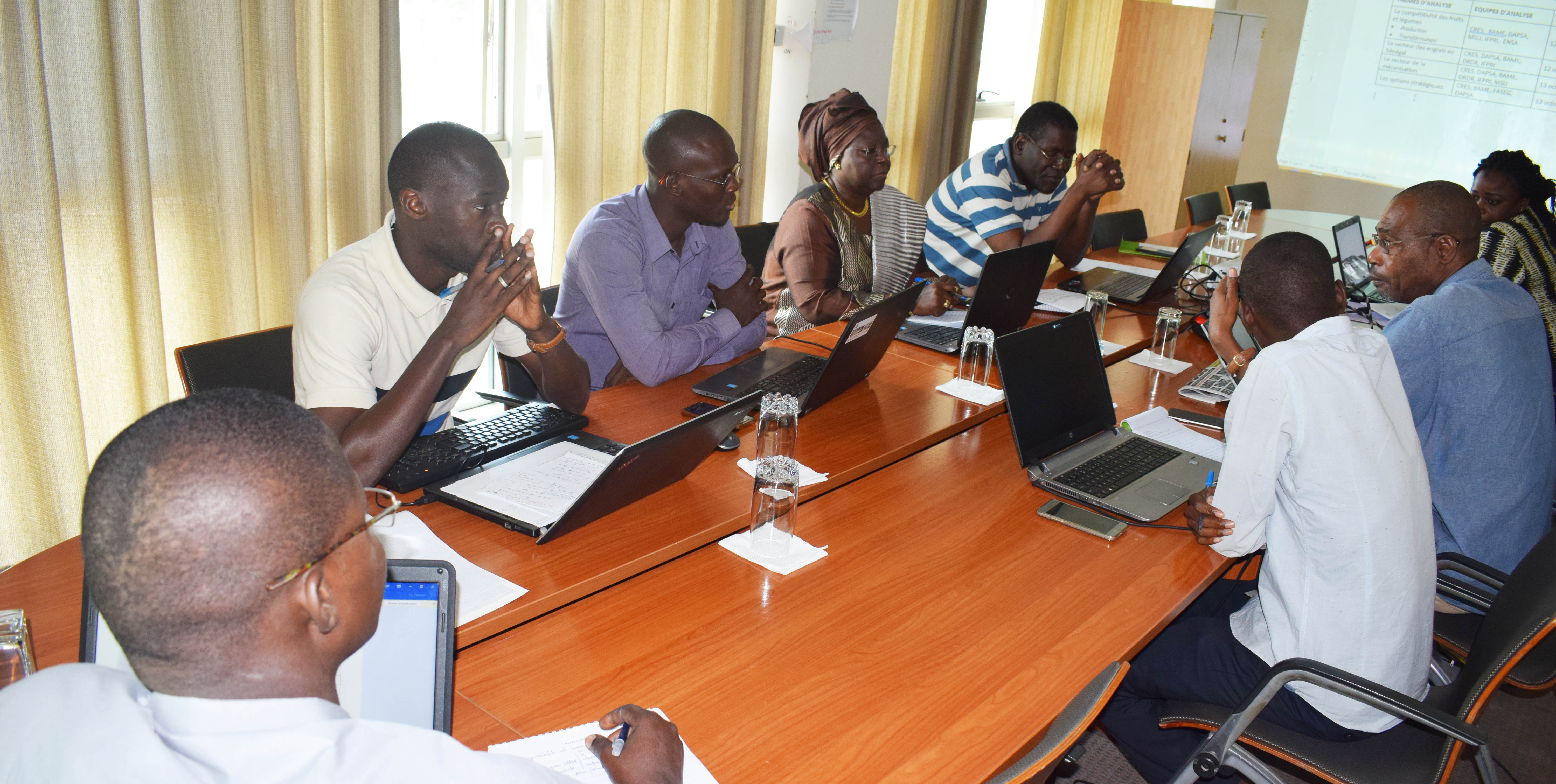 Atelier des équipes d’analyse du PAPA (Projet d’Appui aux Politiques Agricoles) au CRES