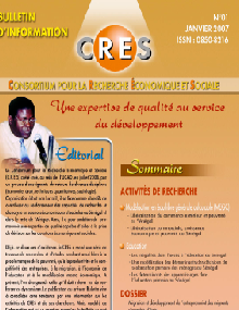 Bulletin d'informations CRES N°01 - 2007