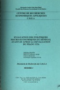 Évaluation des politiques macro-économiques du Sénégal avant et après la dévaluation du franc CFA