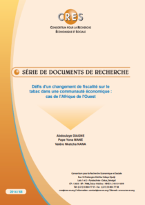 Défis d un changement de fiscalité sur le tabac dans une communauté économique le cas de l'Afrique de l'ouest.