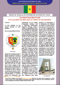 Taxation du tabac en Afrique de l'ouest : note de politique du Sénégal