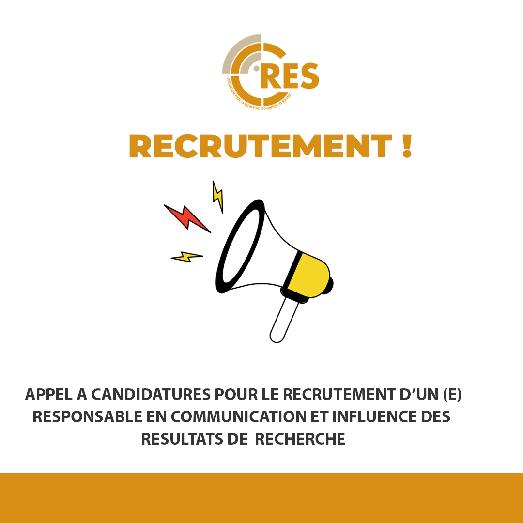 Appel à candidatures pour le recrutement d’un (e) responsable en communication et influence des résultats de recherche