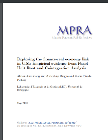 Exploring the finance-real economy link in U.S. : empirical evidence from panel unit root and cointegration analysis