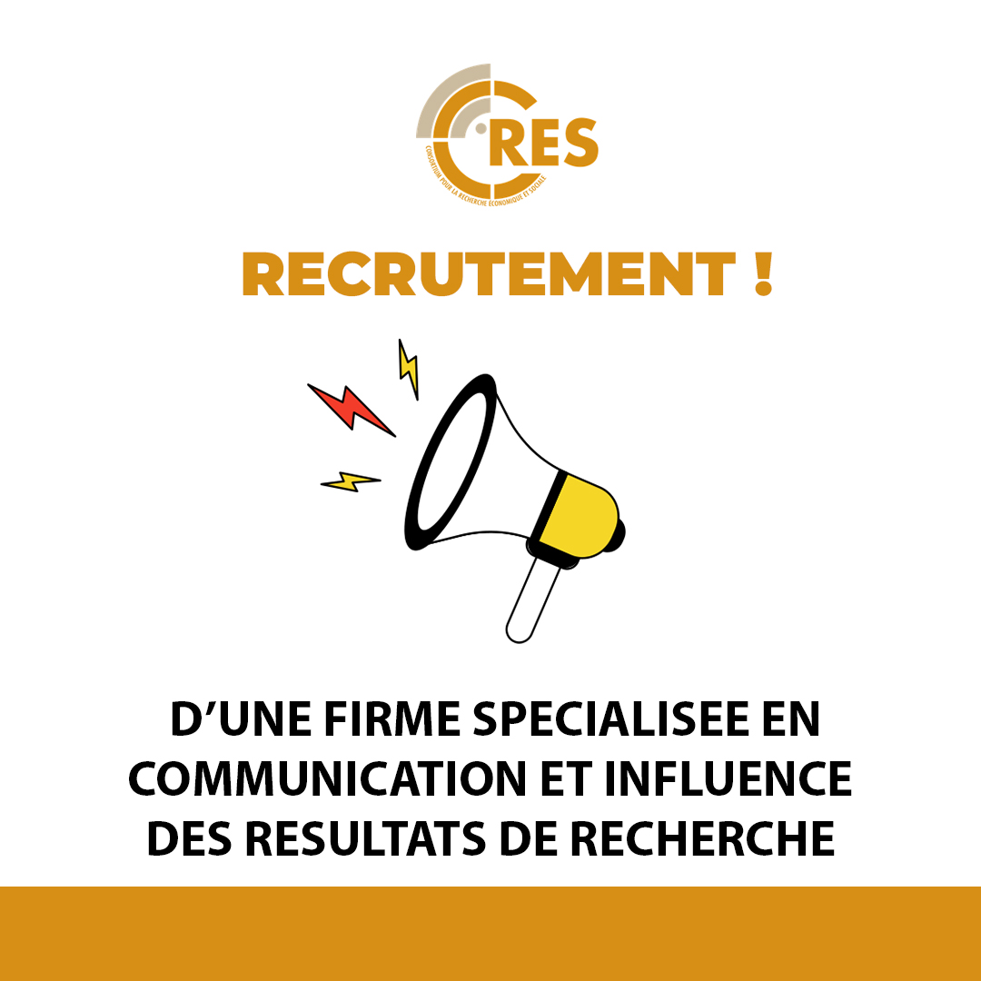 Appel à candidature pour le recrutement d’une firme spécialisée en communication et influence des résultats de recherche