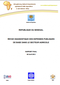 Revue diagnostique des dépenses publiques de base dans le secteur agricole