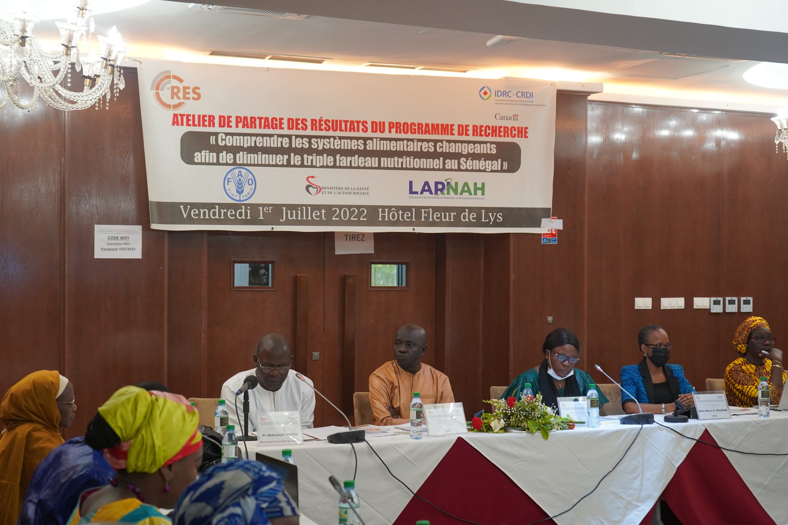 Atelier de partage des résultats du programme de recherche « Comprendre les systèmes alimentaires changeants afin de diminuer le triple fardeau nutritionnel au Sénégal »