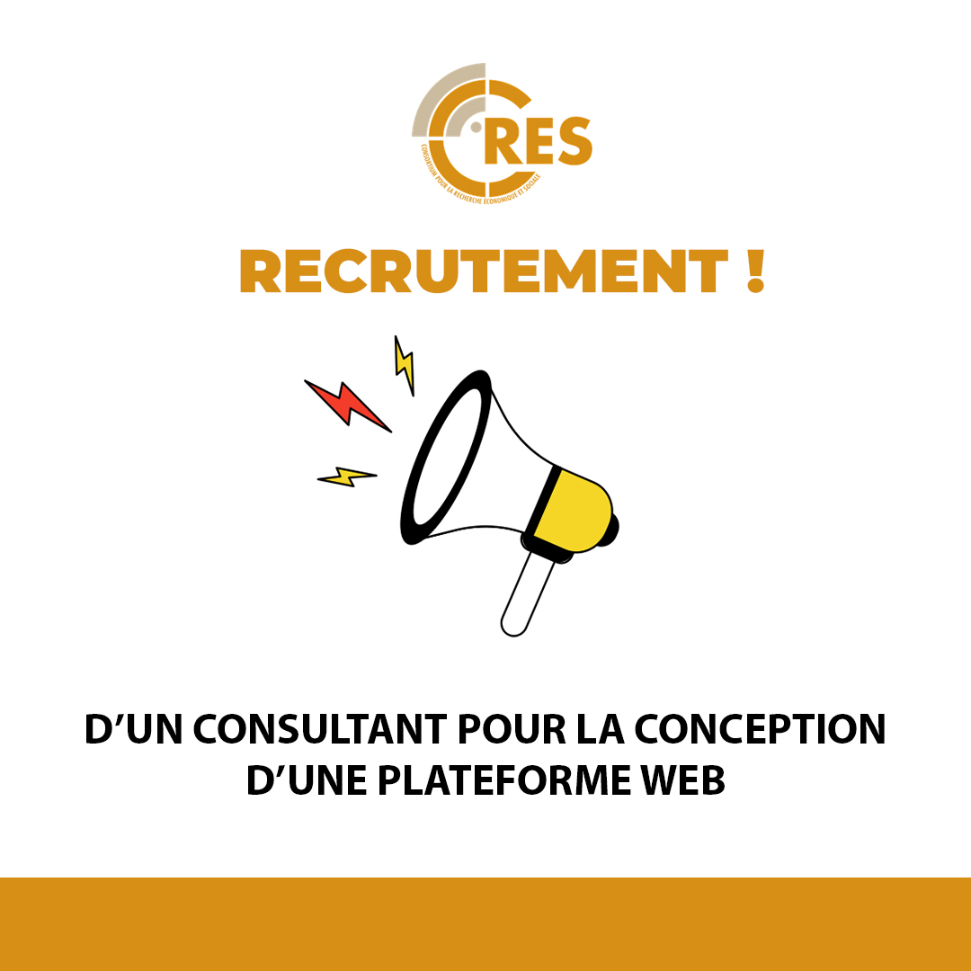 Appel à candidatures pour le recrutement d’un consultant pour la conception d’une plateforme web