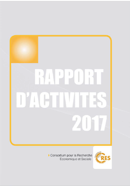 Rapport d'activités CRES  2017