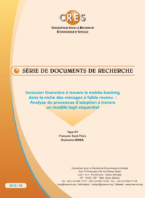 Inclusion financière à travers le m-banking dans la niche des ménages à faible revenu: analyse du processus d'adoption à travers un modèle logit séquentiel