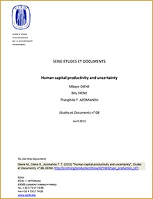 Human capital productivity and uncertainty