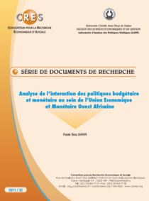 Analyse de l'interaction des politiques budgétaire et monétaire au sein de l'Union Economique et Monétaire Ouest Africaine