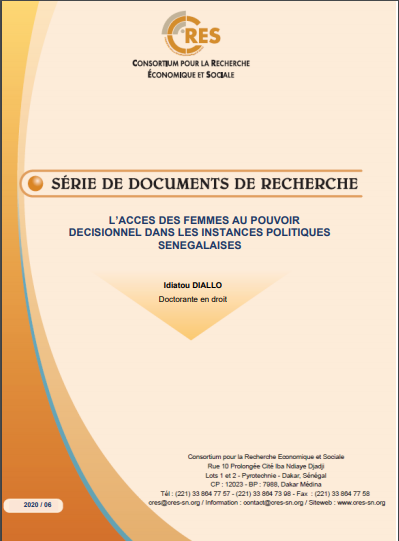 L’accès des femmes au pouvoir décisionnel dans les instances politiques sénégalaises