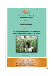 Les politiques agricoles : alignements sur les objectifs officiels et efficience