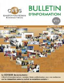 Bulletin d'informations CRES N°11 - 2014
