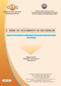 Impact of innovations in education: A theoretical approach under uncertainty