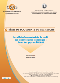 Les effets d'une contrainte de crédit sur la convergence économique: Le cas des pays de l'UEMOA