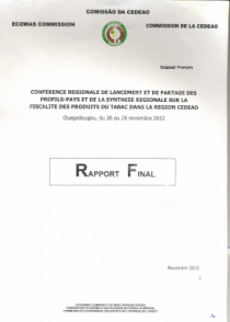 Conférence régionale de partage des profils-pays et de la synthèse régionale
