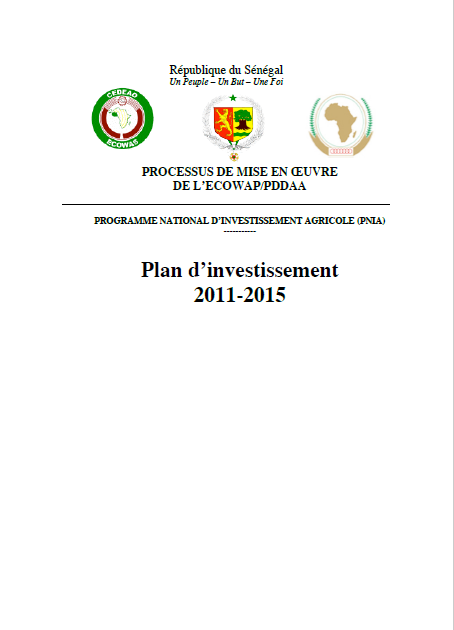 Plan d'investissement du secteur agricole du Sénégal