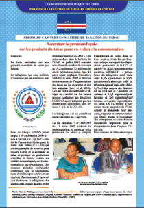 Taxation du tabac en Afrique de l'ouest : note de politique du Cap Vert