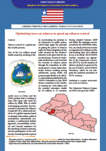 Taxation du tabac en Afrique de l'ouest : note de politique du Libéria