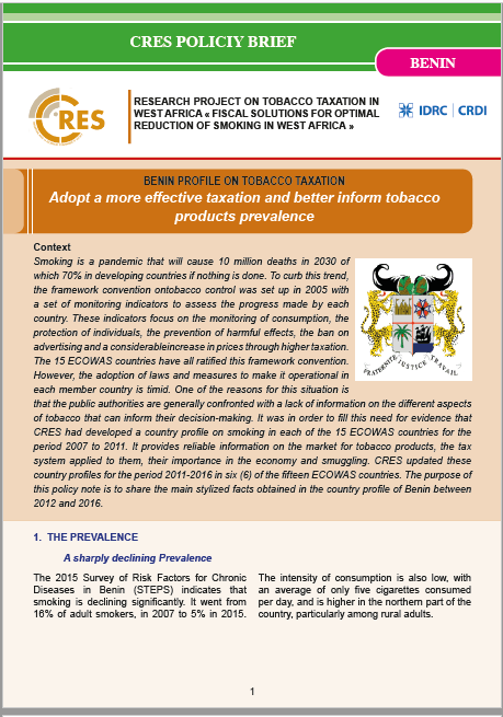 Adopt a more effective and better inform tobacco  products  prevalence