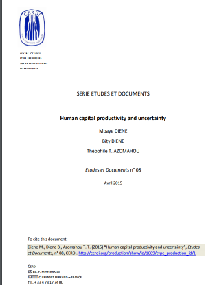 Human capital productivity, endogenous growth and welfare: the role of uncertainty.