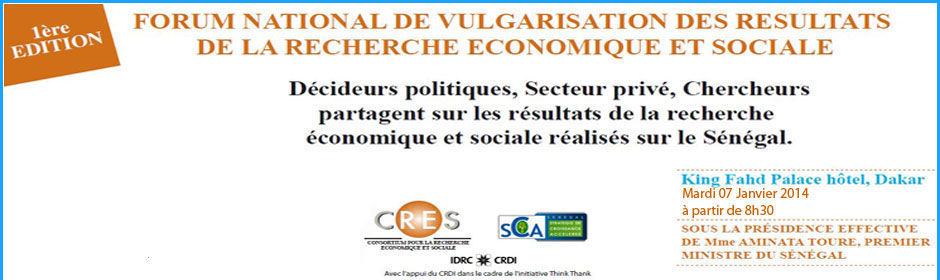 Forum de la Recherche Économique et Sociale 2014
